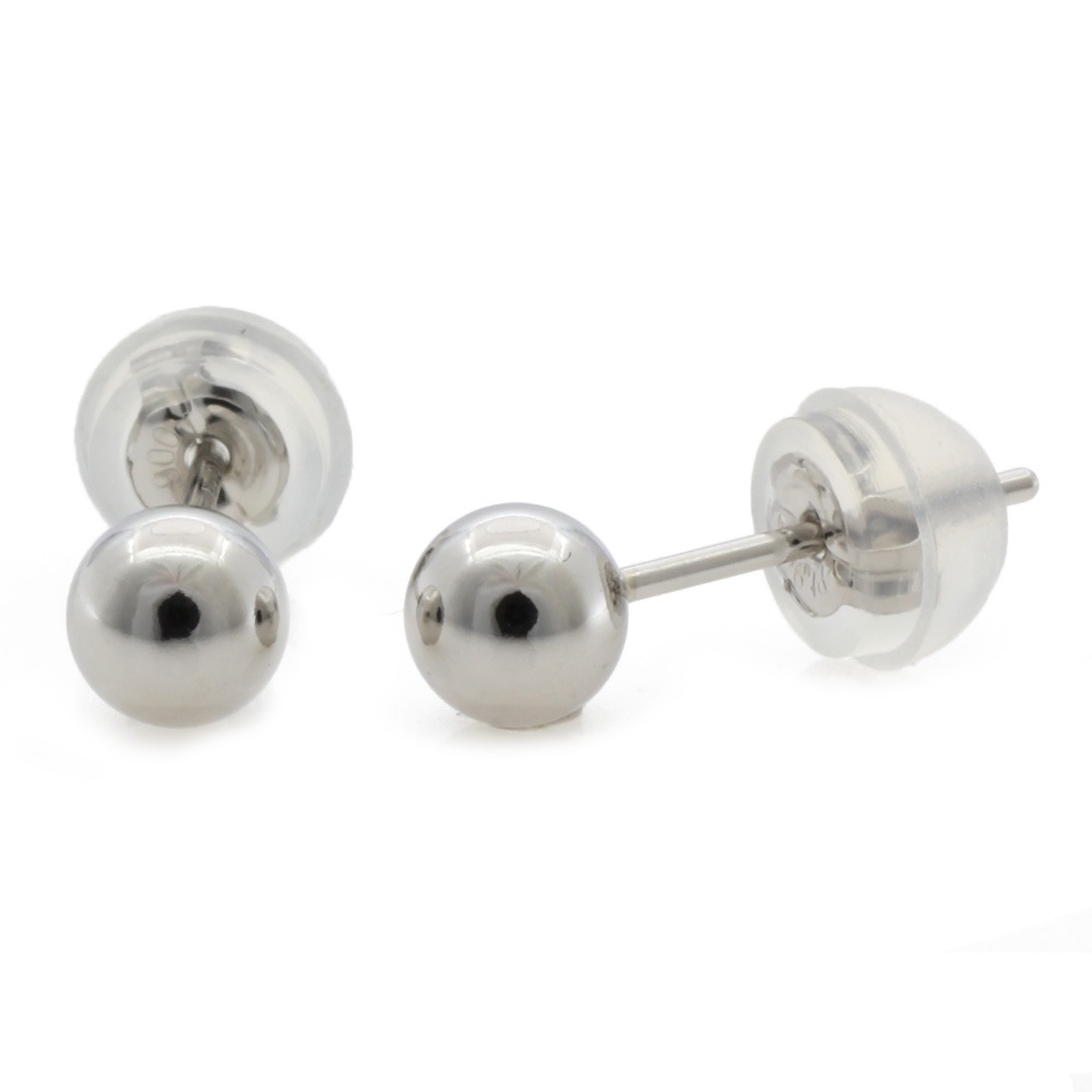 丸玉 4ｍｍ ボール ピアス Pt900プラチナ 新品