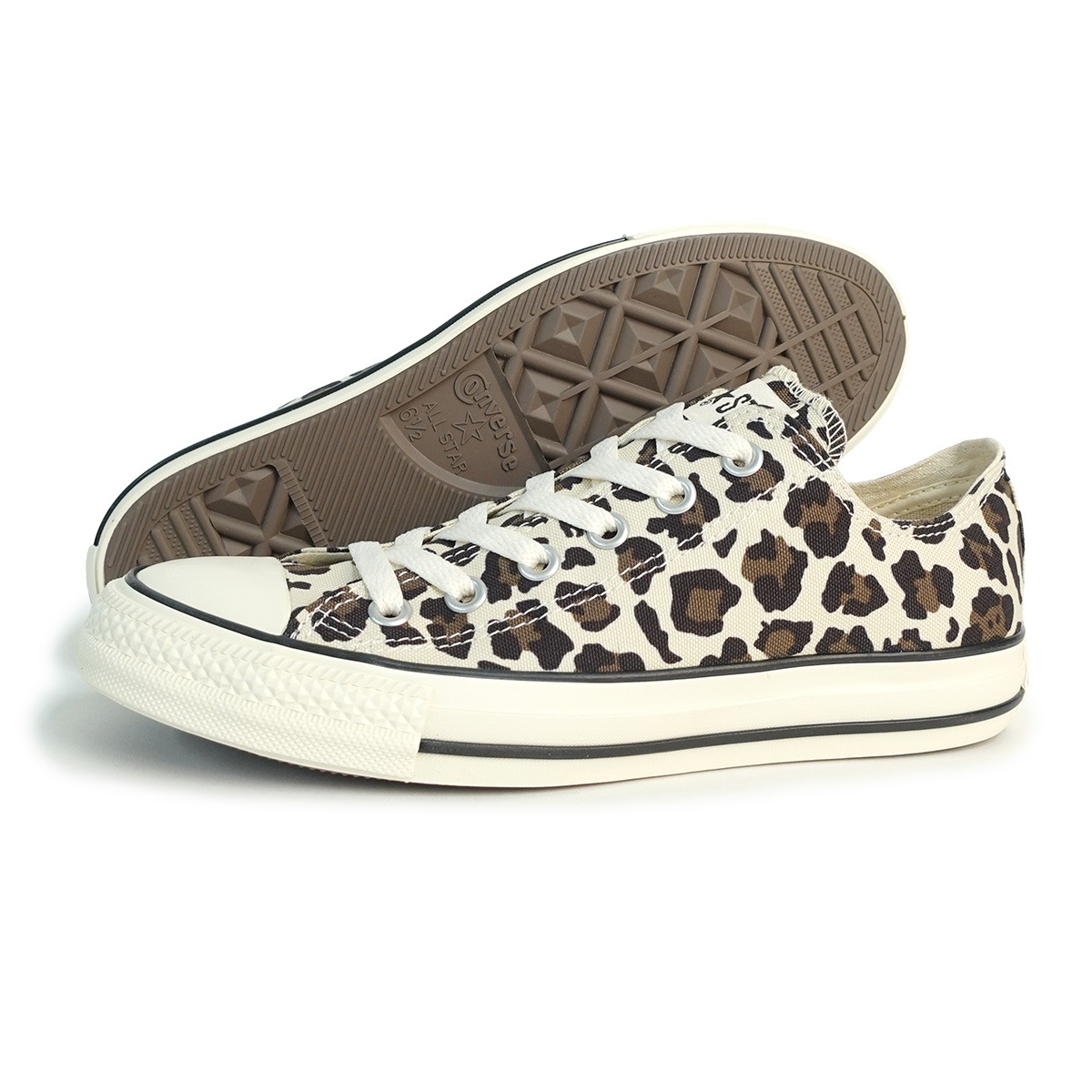 スニーカー ローカット メンズ レディース オールスター LD OX ベージュ レパード柄 レオパード ヒョウ柄 ALL STAR LD OX