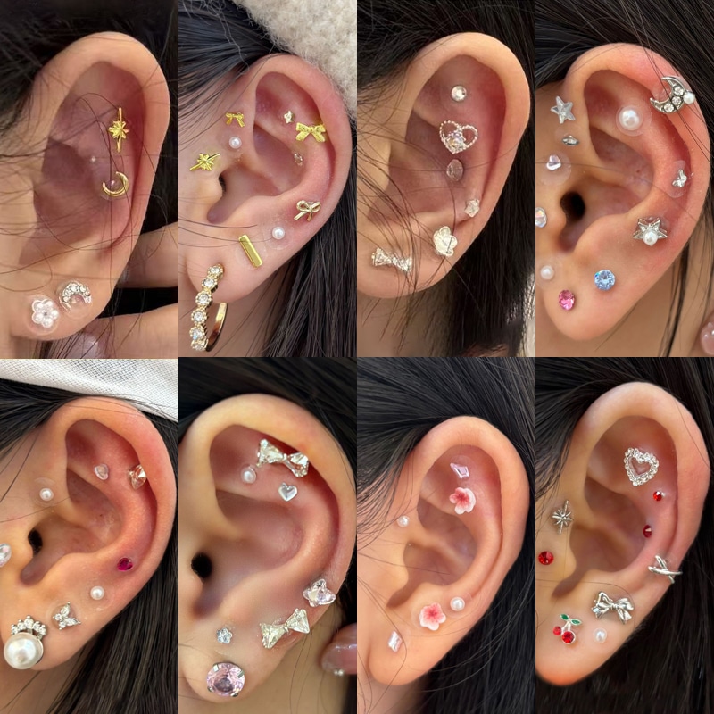 Qoo10] 【3枚+1枚】耳つぼジュエリー 粒タイプ : 腕時計・アクセサリー