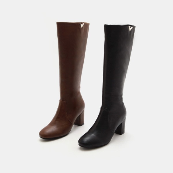 リケラ ファー裏地 ロングブーツ 7cm