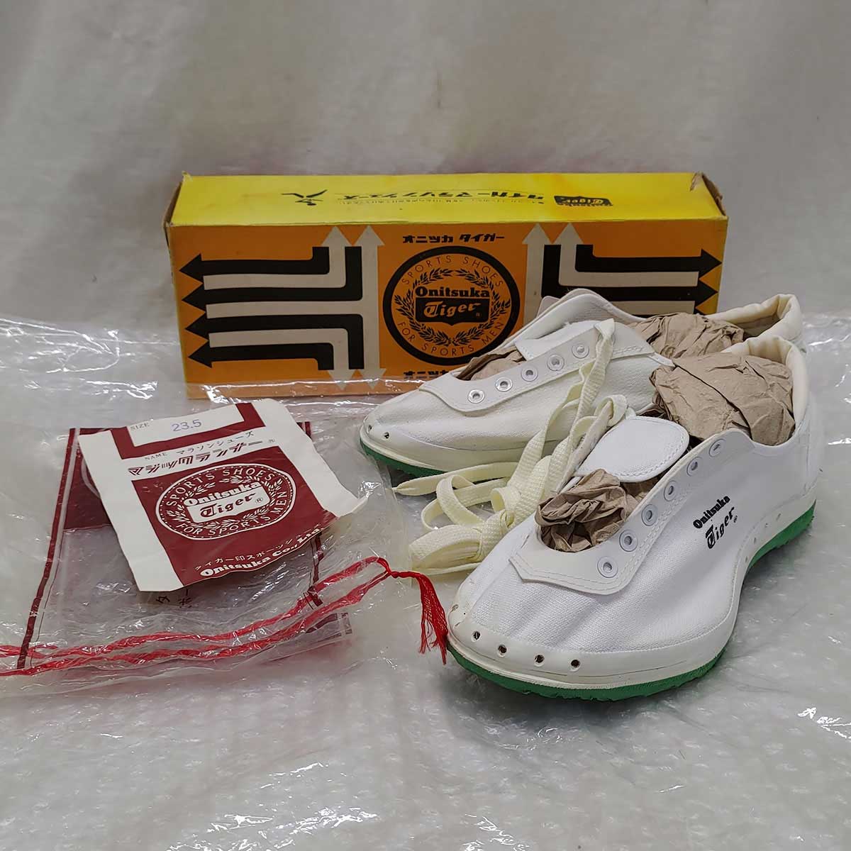 【中古】[訳あり] オニツカタイガー Onitsuka Tiger マジックランナー シューズ メキシコオリンピック 23.5cm デッドストック レディース