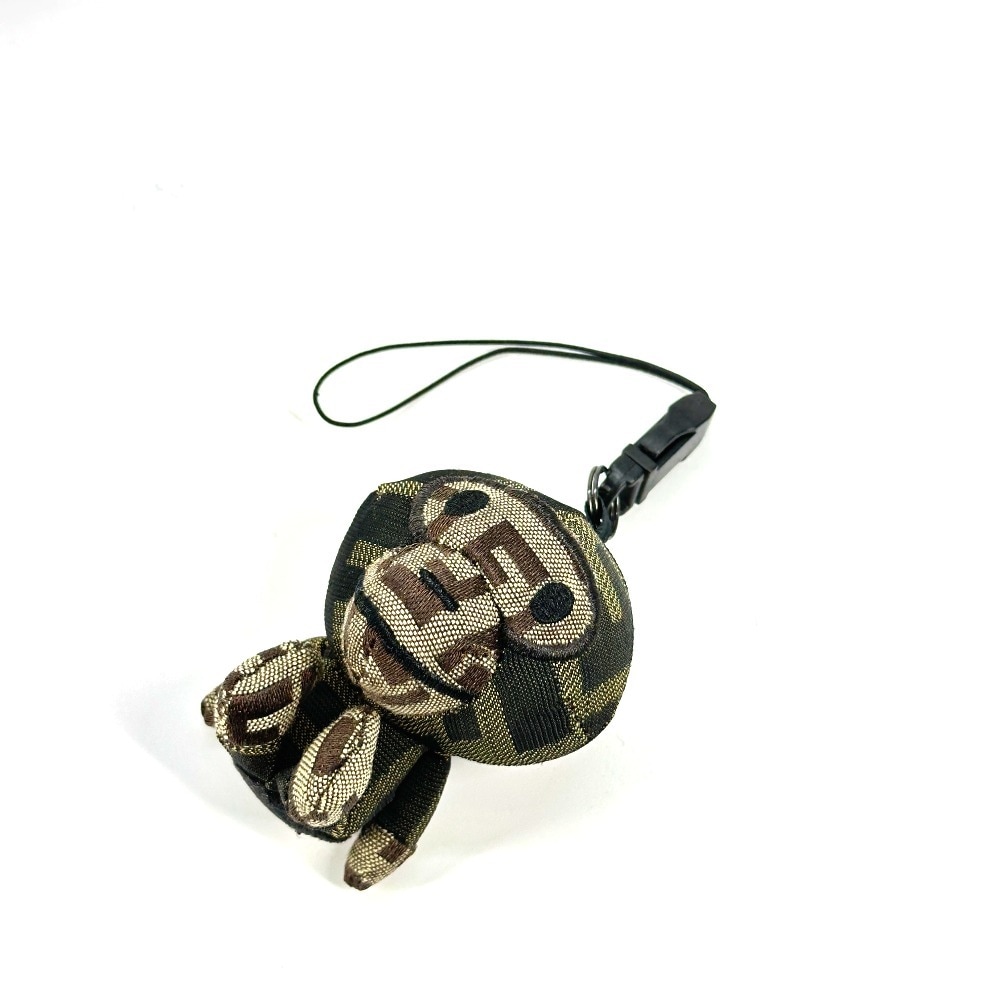 チャーム ズッカ マイロ A BATHING APE アベイシングエイプ コラボ ストラップ バッグチャーム キーホルダー キャンバス ブラウン 26,499円