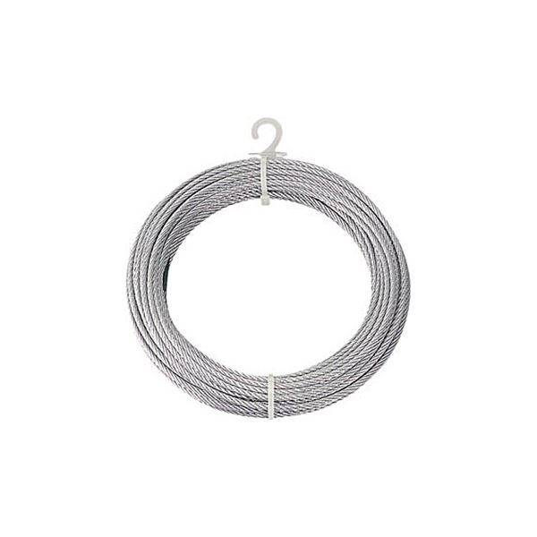 (まとめ) TRUSCO メッキ付ワイヤロープ 4mm×20m CWM-4S20 1巻 (×5セット)