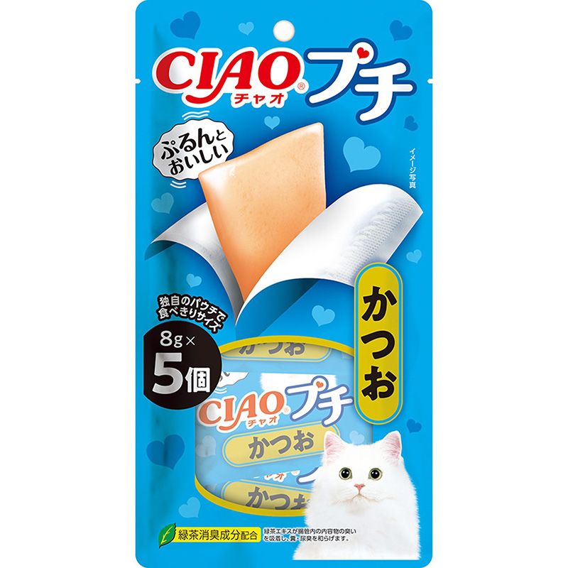 （まとめ買い）CIAOプチ チャオ かつお 8g×5個 猫用おやつ [x24]