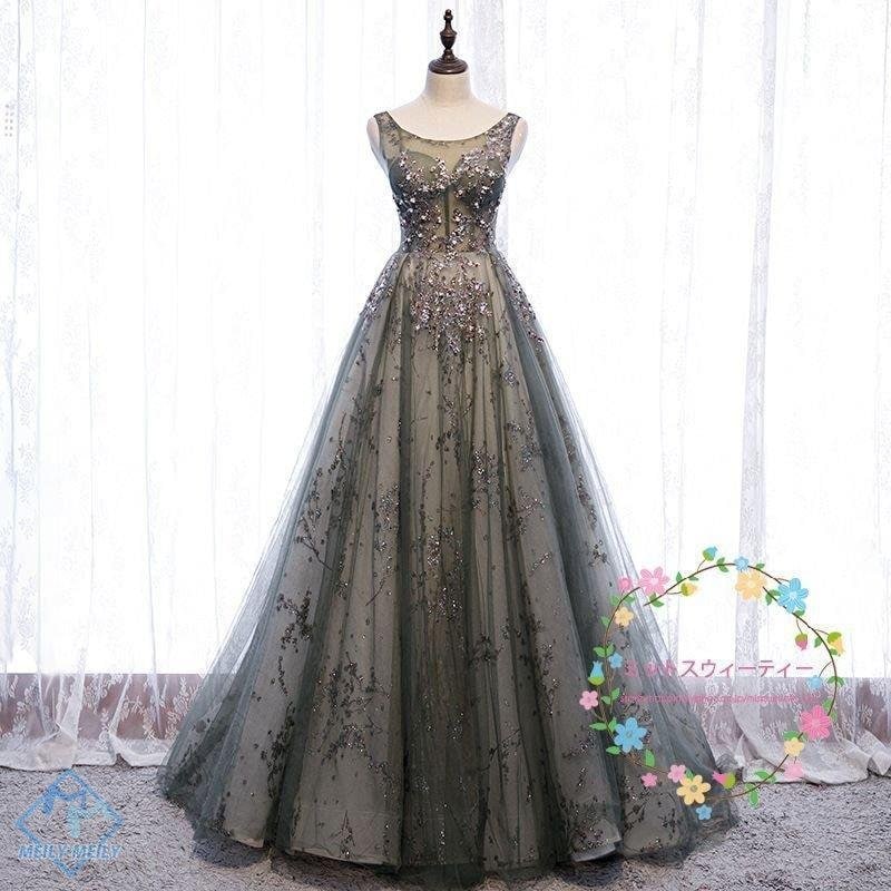 カラードレス 演奏会 コンサート Aライン フォーマルドレス 結婚式 イブニングドレス 二次会 花嫁
