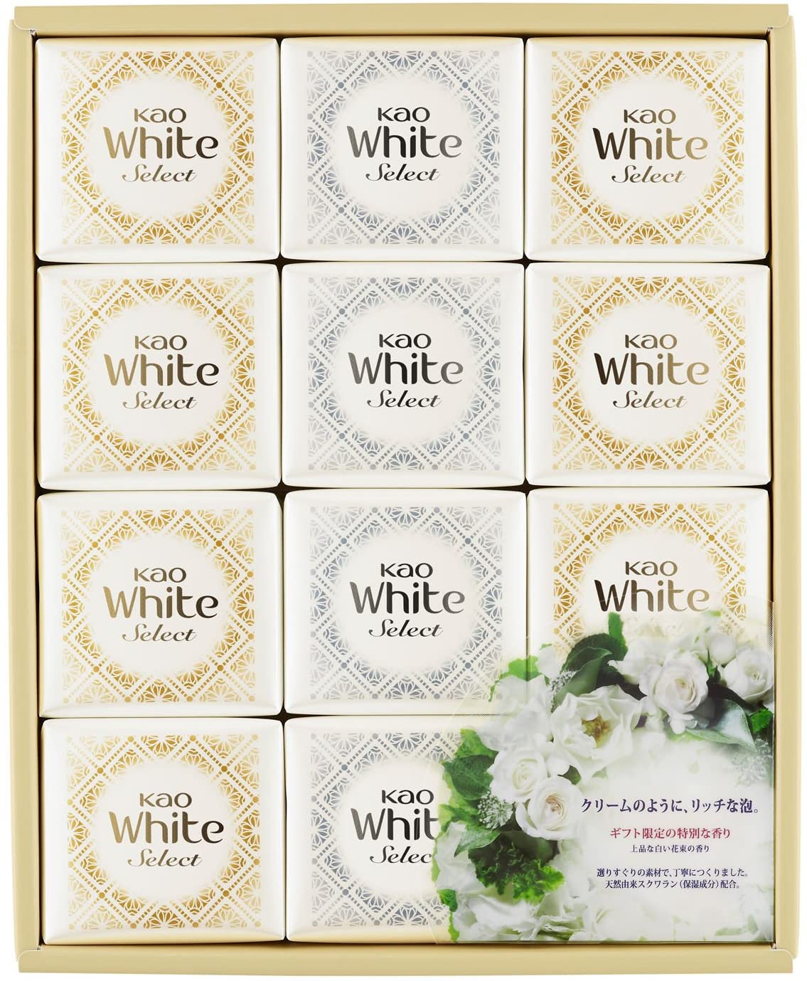 花王ホワイト セレクト 上品な白い花束の香り 85g 12コ KWS-20
