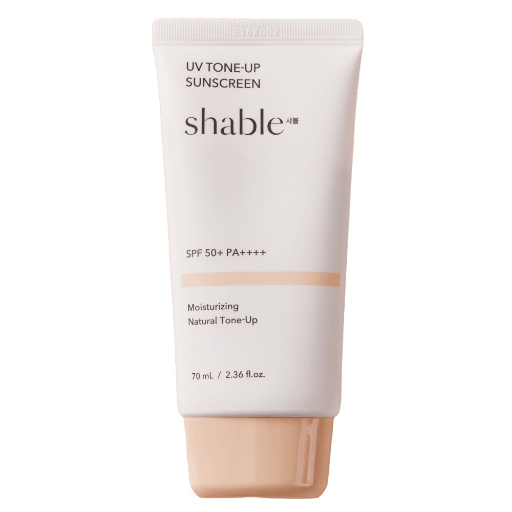 シャブル UV ナチュラル トーンアップ 日焼け止め 水分 混合自茶 UVカット剤 70ml1個