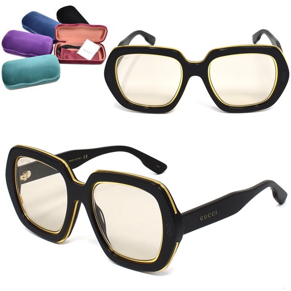 サングラス GG1064S-001 メンズ レディース ユニセックス ブラック イエロー