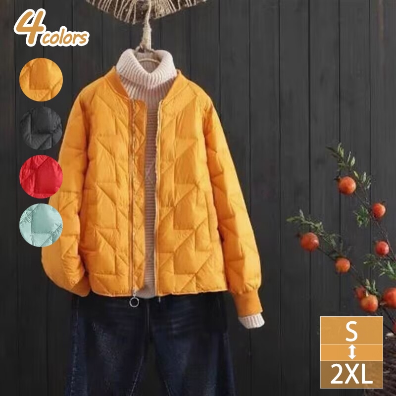 300円OFFクーポン 軽量 ダウンコート 中綿 コート ショート 着痩せ レディース ダウンジャケット フリル付き 刺繍 花柄 おしゃれ かわいい ダウン風コート 上着 大人 アウター コート 細身