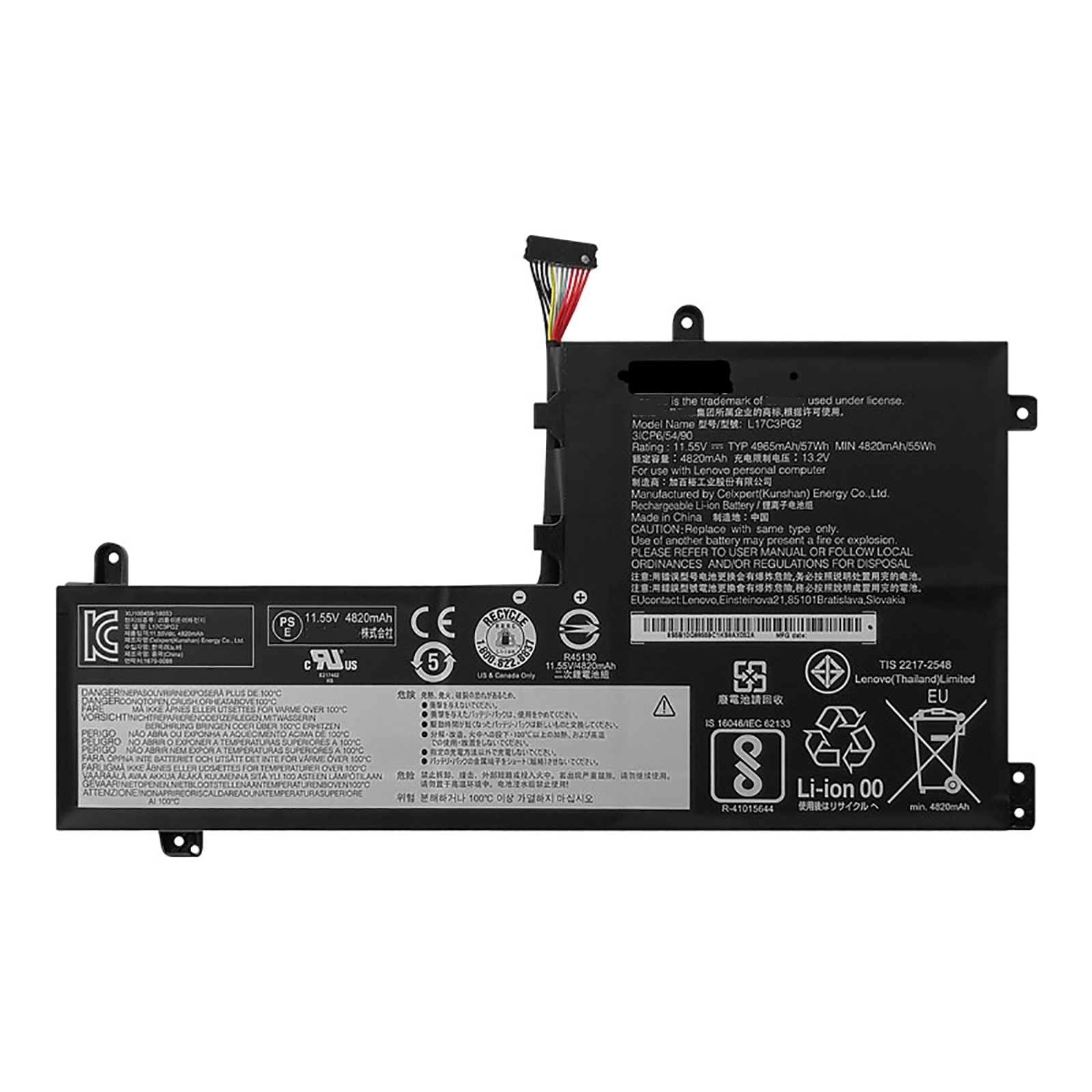 L17C3PG2 電池・Lenovo/ThinkPadノートパソコン互換 57Wh/4965mAh Legion Y730 Y730ICH Y740-15ICH L17L3PG1 L17C3PG2 交