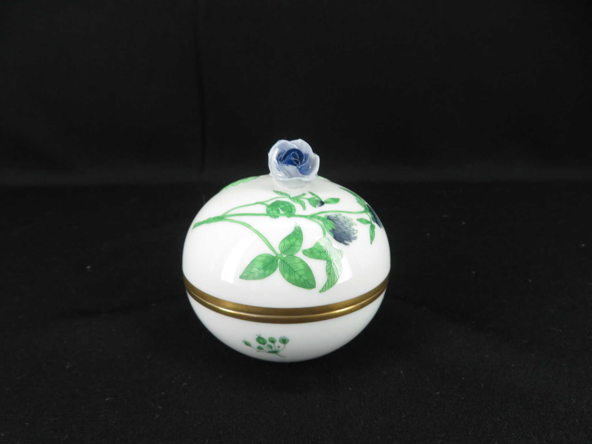 ボンボニエール 小物入れ マルボンボン バラ 磁器 小欠けあり 【中古品】