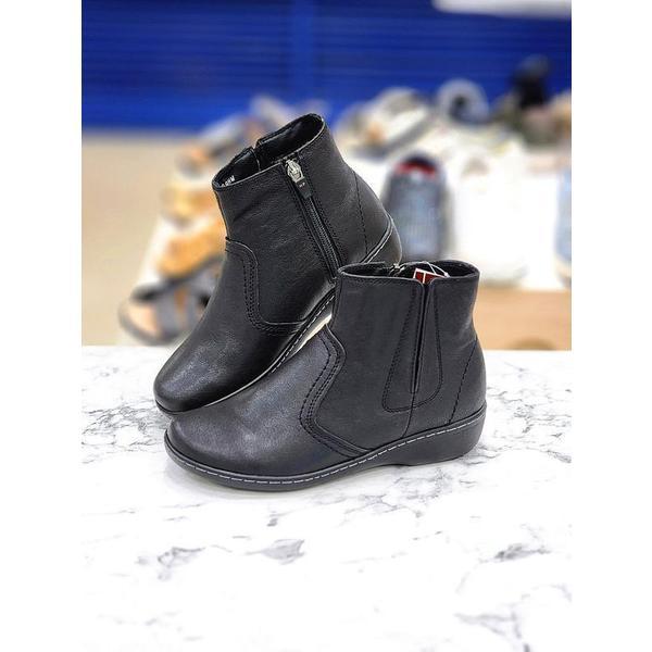 セーブゾーン05 女性3Cm軽量ヒール本革ファー・チョーカーブーツ SKDSSOEJ603 (44725588)