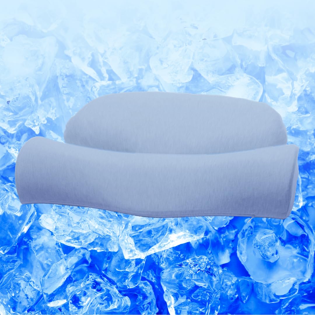 ダブル枕PLUS クールブルー(冷感素材) 枕 ピロー まくら 首 肩 冷感 ひんやり 夏 安眠 寝具 高反発 母の日 父の日 プレゼント ギフト 口コミ カルクス SurvaQ サバキュー