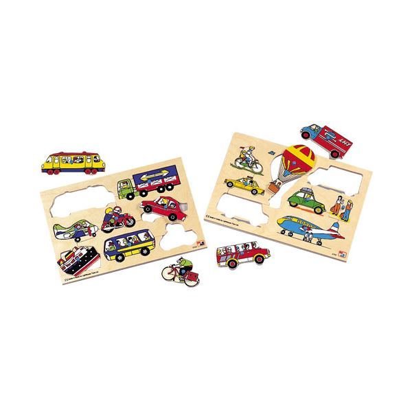 『2年保証』 DLM はめ絵パズルセットII 乗り物 2122／2133L 介護用品