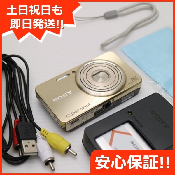 新品同様 Cyber-shot DSC-W570 ゴールド SONY デジカメ 169