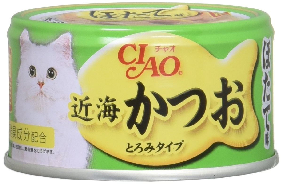 チャオ(CIAO)近海かつおほたて味80g24個セット