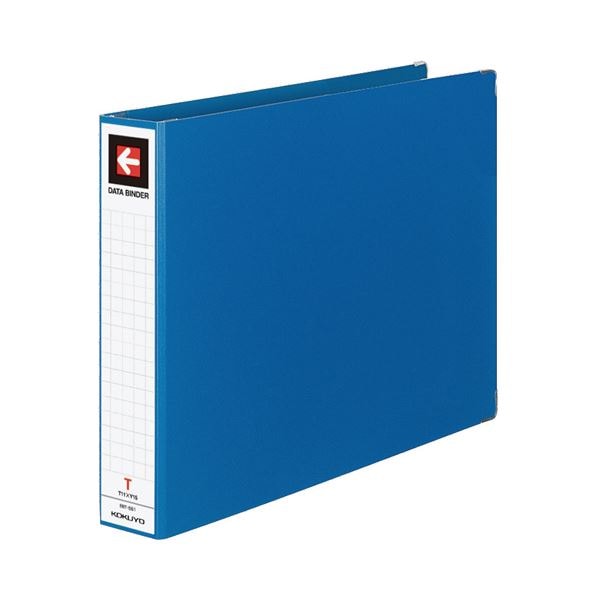 (まとめ) コクヨ データバインダーT(バースト用・ワイドタイプ) T11×Y15 22穴 450枚収容 青 EBT-551B 1冊 (×5セット)