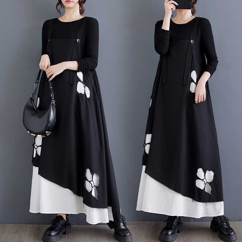 「ファットガール」 2024秋今週の割引は 25% オフです新品 キャミスカート 刺繍花柄 大きいサイズ 体型カバー レディース サロペットスカート メガ割 5,452円