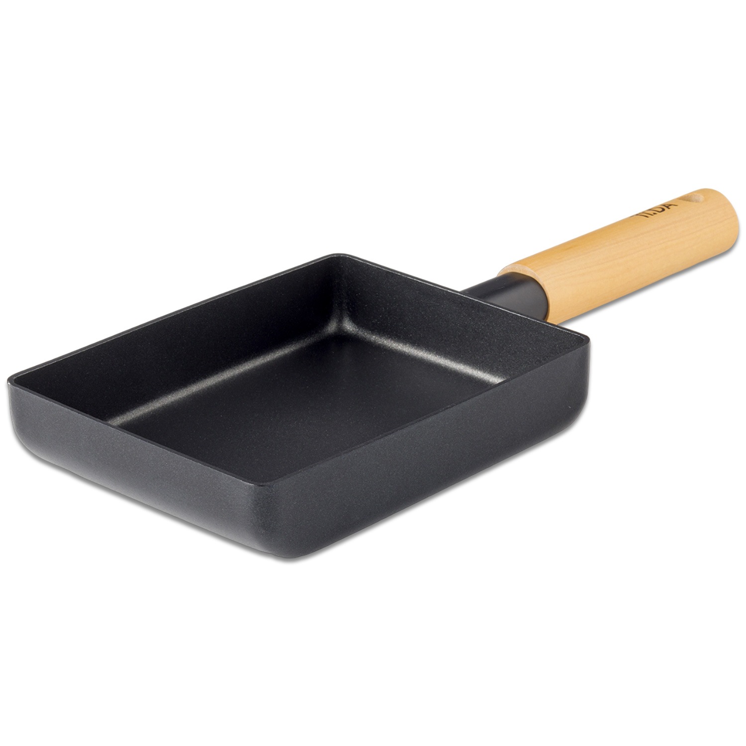 エッグパン フライパン チタン＆ダイヤモンドＷコーティング IH ガス火対応 四角 ステンレス KKN-TD18E