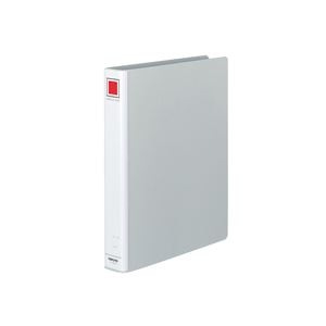 （まとめ）チューブファイル(エコ) 片開き A4タテ 30mmとじ シルバー 10冊