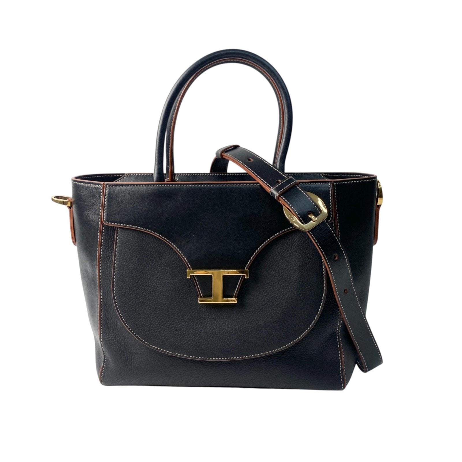 美品 トッズ TODs レディース Tタイムレス ショルダーバッグ ハンドバッグ 2way