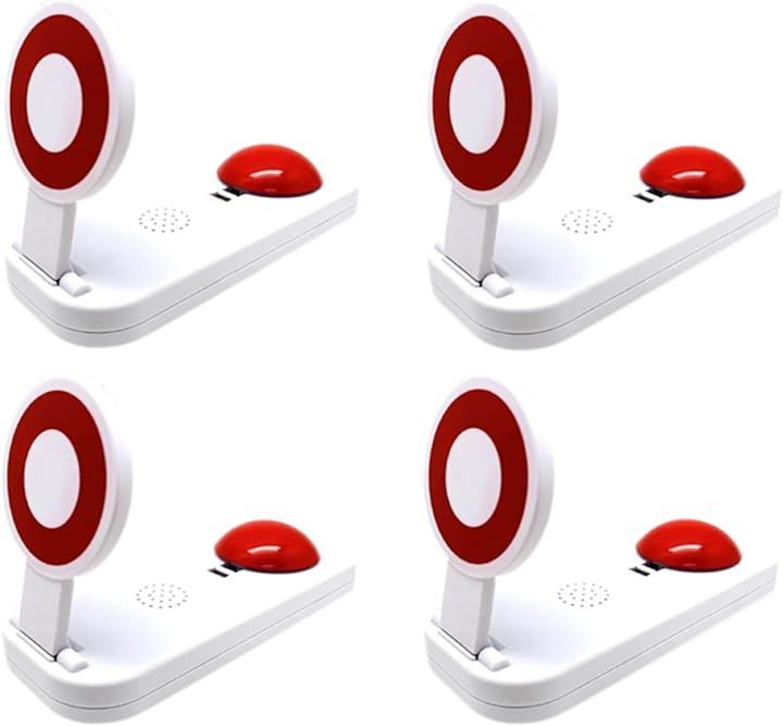 ピンポンブザー 早押し アンサー クイズ ボタン ピンポーン ブー パーティー グッズ(4個セット)