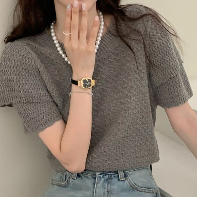 2color レディース トップス ゆるかわ グレー ホワイト 大人可愛い きれいめ 大人 上品