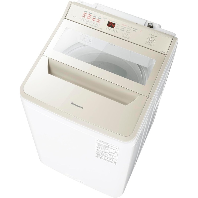 Panasonic パナソニック 全自動洗濯機 NA-FA10H5-N 10kg シャンパン 泡洗浄 自動投入