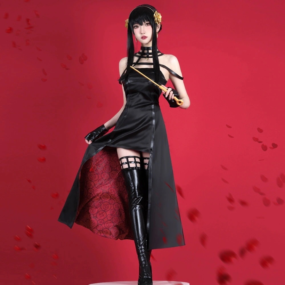 ハロウィン 人気 スパイファミリー ヨルフォージャー ドレス コスプレ衣装 コスチューム ハロウィン 変装