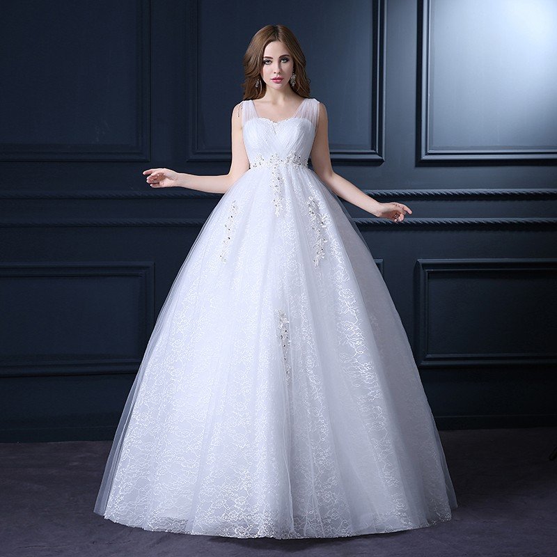 ウエディングドレス 結婚式 マタニティドレス 安い ウェディングドレス エンパイア お呼ばれ 二次会 ロングドレス ブライダル 花嫁 妊婦可白 長袖