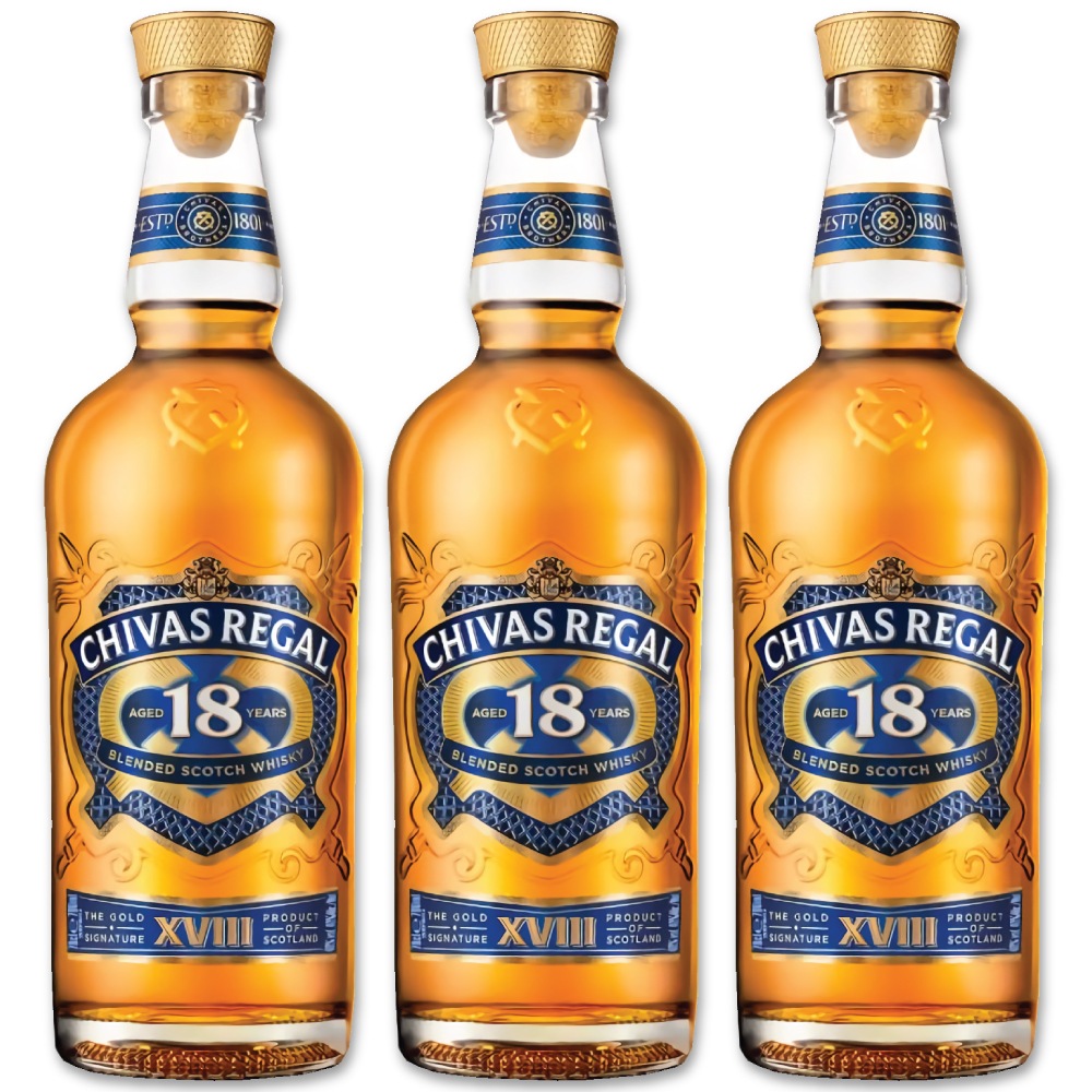 [正規品] シーバスリーガル 18年 700ml 3本セット 40% ブレンデッドスコッチウイスキー