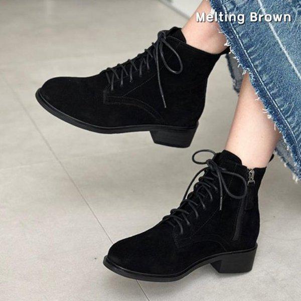 女性用 ワークブーツ スエード ショートブーツ MT51