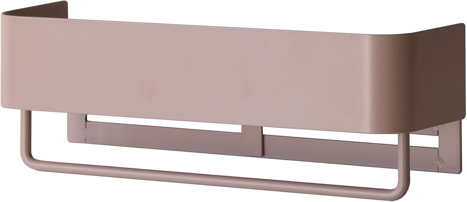 宮武製作所 タオルハンガー ハンガー上にはディフューザーやボトルなどを収納できる便利な棚付き HG-250K ピンク