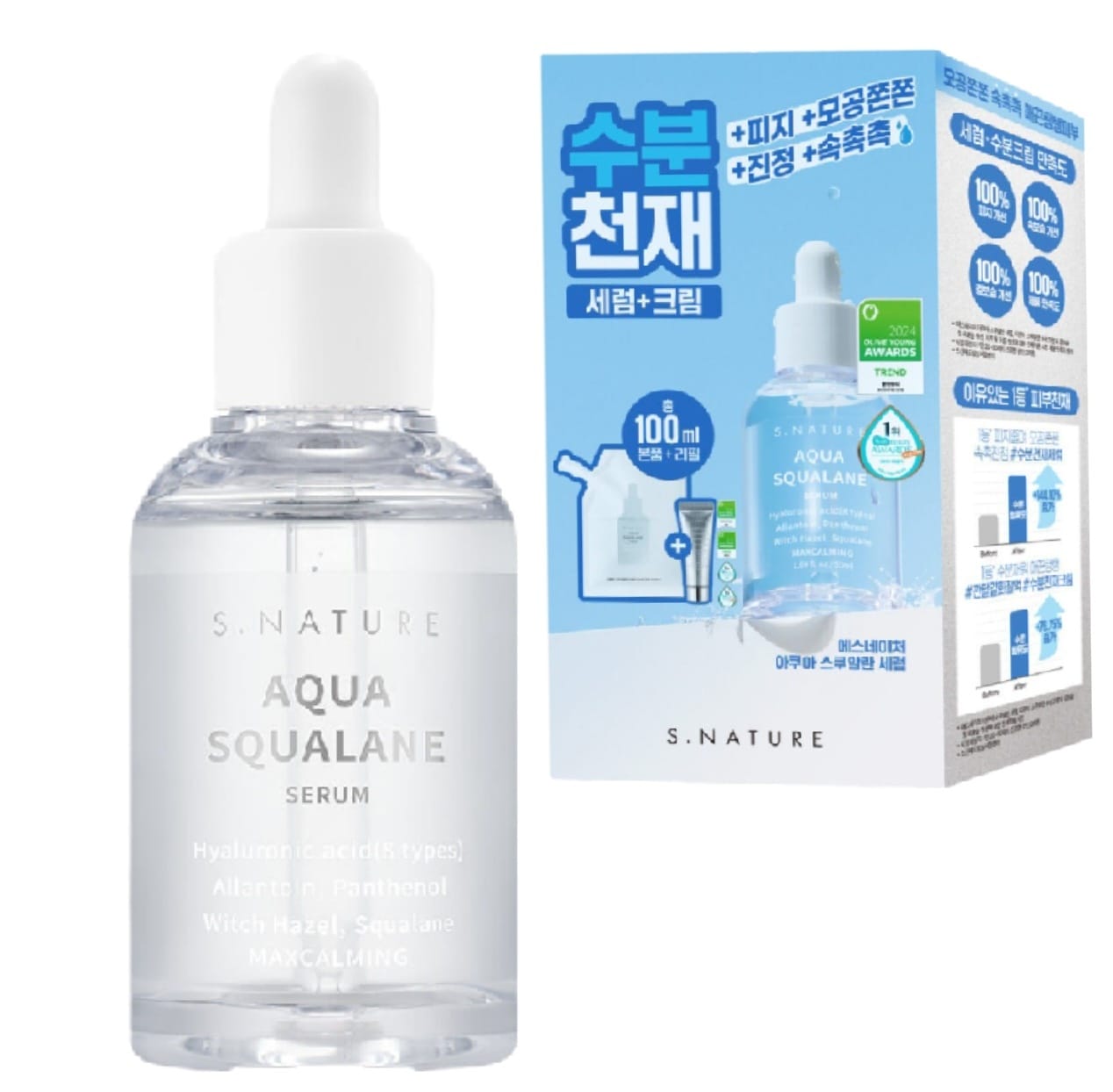 アクア スクワランセラム 50ml+50mlリフィル（水分クリーム10ml） 5,014円