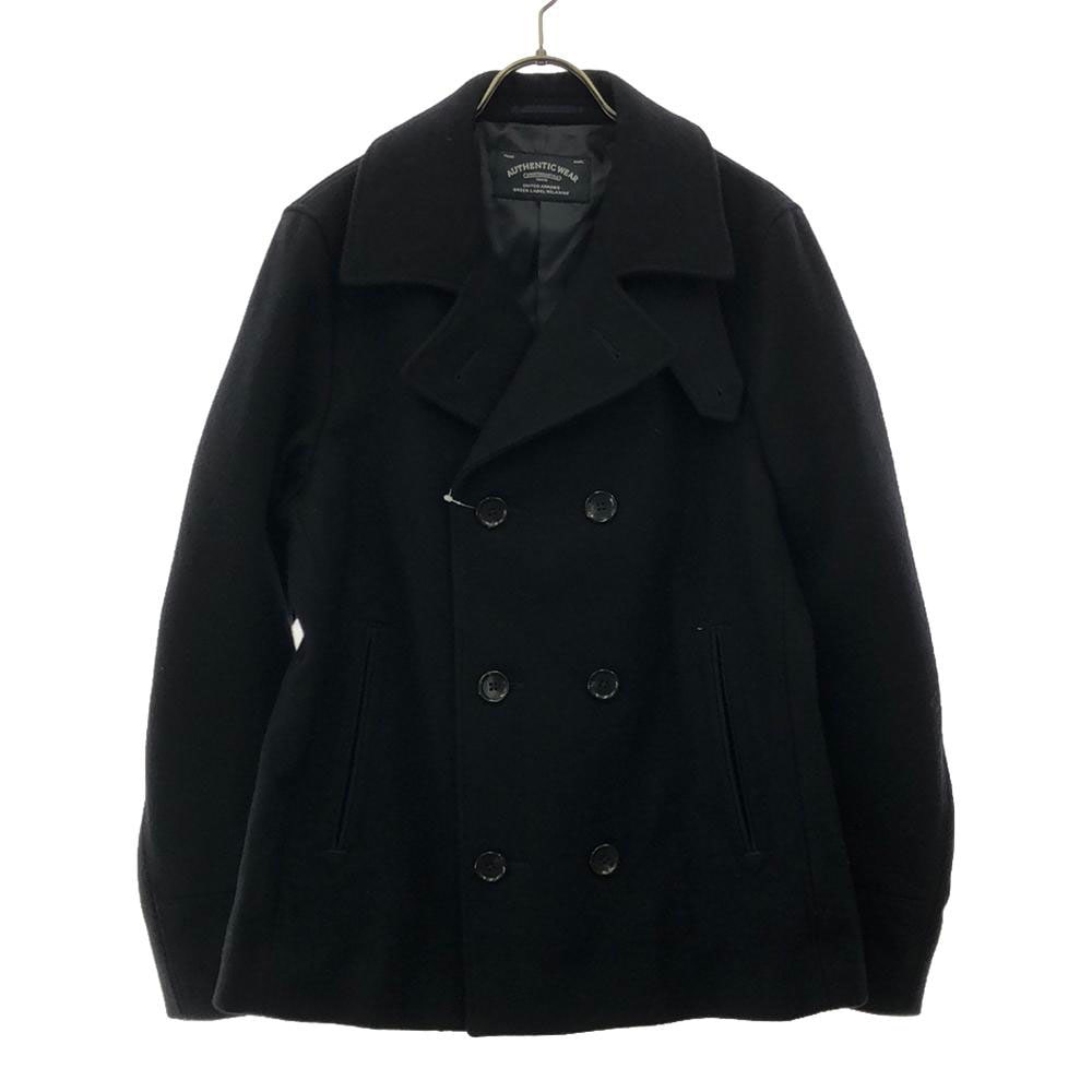 未使用 UNITED ARROWS ウールブレンド ピーコート M ネイビー タグ付き ユナイテッドアローズ メンズ