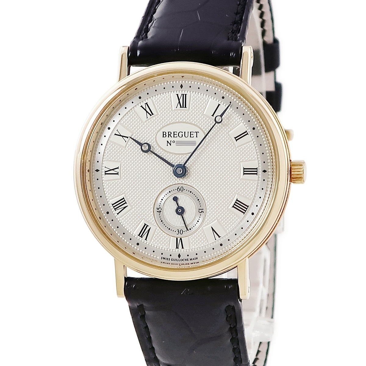 クラシック 3910BA/15/286 手巻き メンズ OH済 K18YG無垢 コインエッジ ラウンド 3年保証