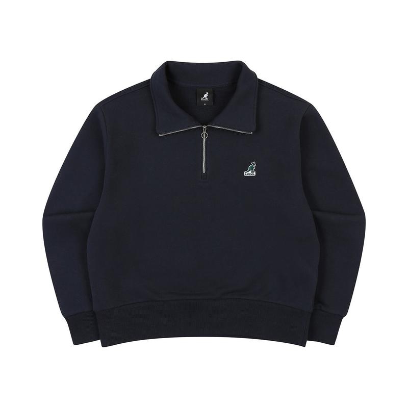 ウーマンズ ハーフジップ スタンドネック スウェット 1752 ネイビー