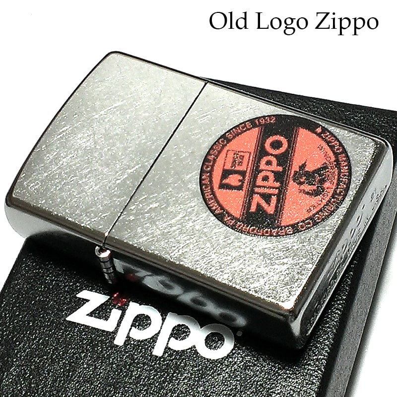 ZIPPO ライター ノスタルジック ロゴ ジッポ ウィンディー シルバー アメリカン レッド ストリートクローム かっこいい ギフト メンズ シンプル プレゼント