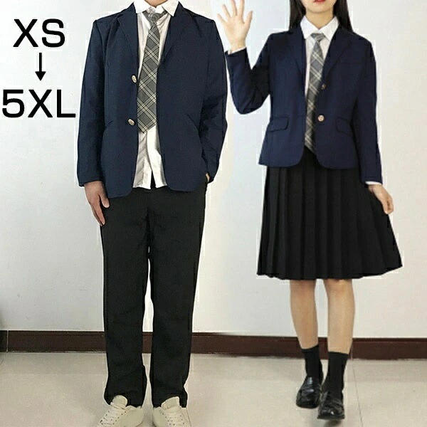 スクールブレザー （単品） ジャケット 卒業式 スーツ 女の子 韓国 制服 スカートスーツ ギフト 入学式 男の子 大きいサイズ 中学生 高校生 女子高生 学生服 ズボン追加可 スカート追加可 上下セ 4,882円
