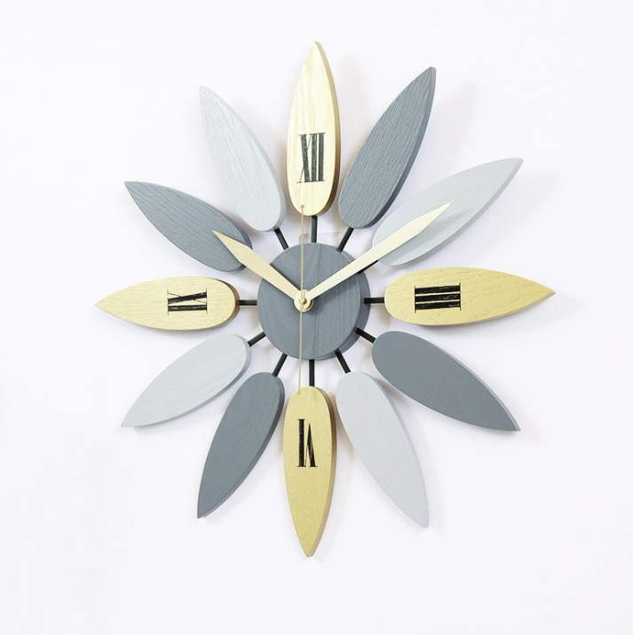 掛け時計 壁掛け時計 北欧 おしゃれ 音がしない 柱時計 ウッド 天然木 7,700円