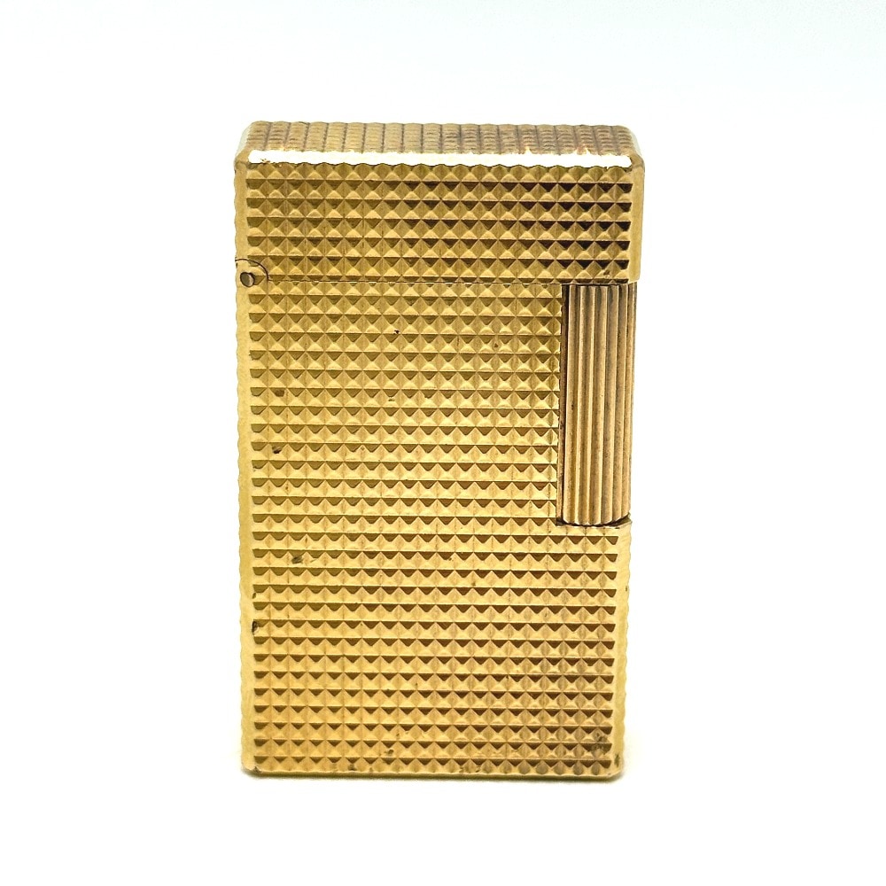 S.T.Dupont エステーデュポン ライター ライン1 ロング ダイヤモンドヘッド ガスライター メタル ゴールド