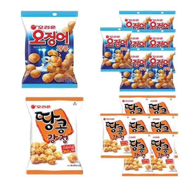 オリオン製菓 オリオンイカピーナッツ 98g ピーナッツカンジョン 80g 各8個ずつ（計16個）