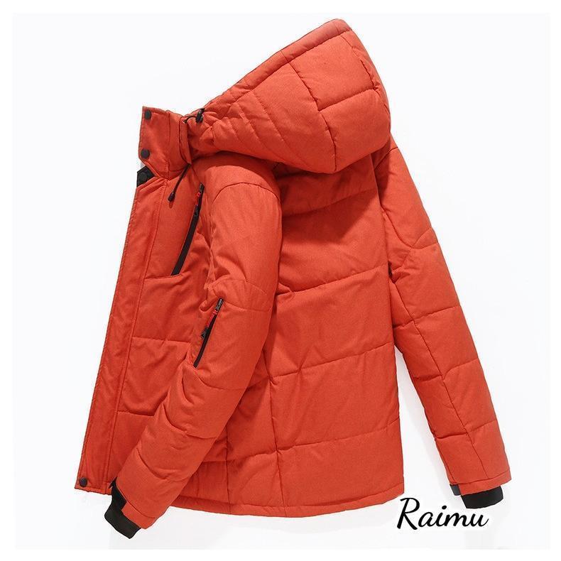 商品 新色追加 ダウンコートメンズファッション ジャケット ハイネック フード付き