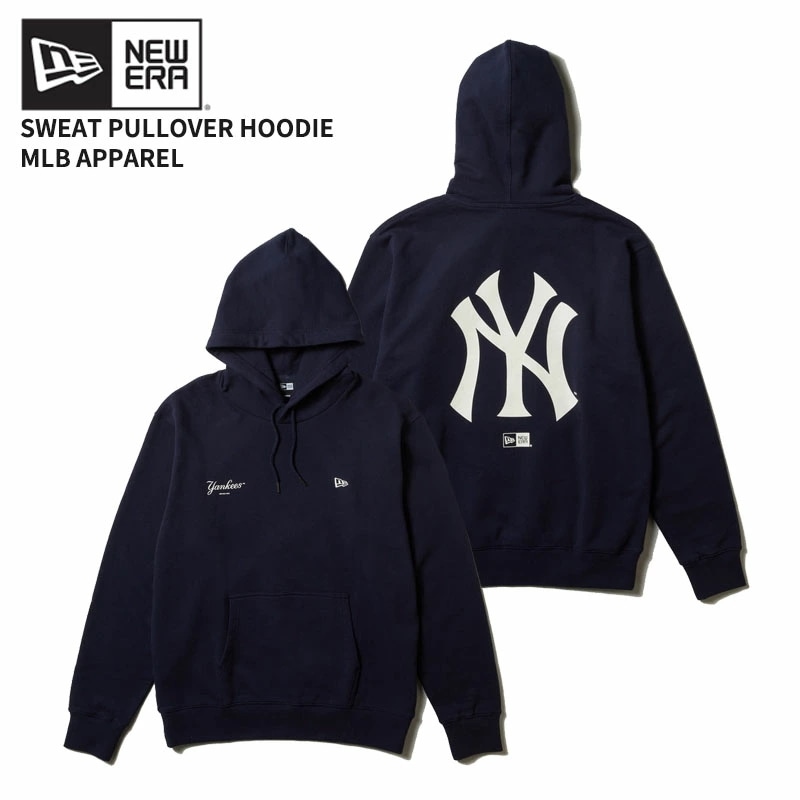 ニューエラ スウェット パーカー NEW ERA スウェット プルオーバー フーディー ニューヨーク・ヤンキース ネイビー トップス フード スウェット