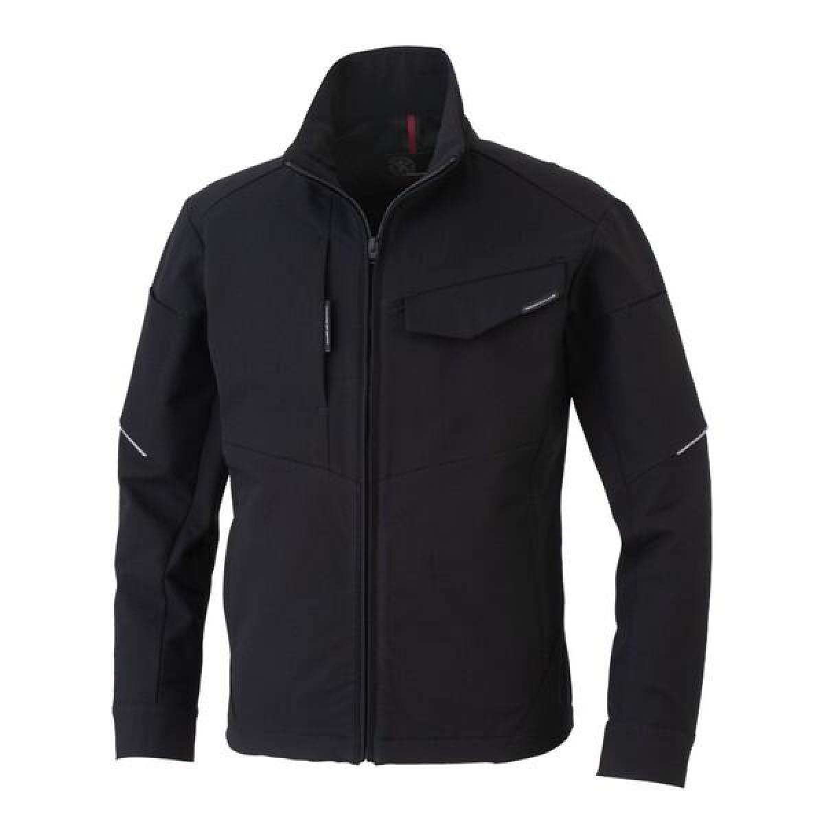 コーコス信岡 CO-COS ストレッチ 長袖ブルゾン A-7061 ブラック LLサイズ 長袖 軽量 高機能 制服 ワークウェア 作業服 帯電防止素材