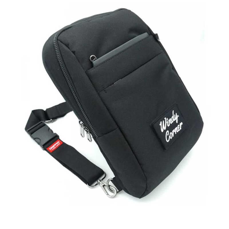 AJAX　スキミング防止 防犯スリングバッグ WindyCorner ブラック　AJX90630