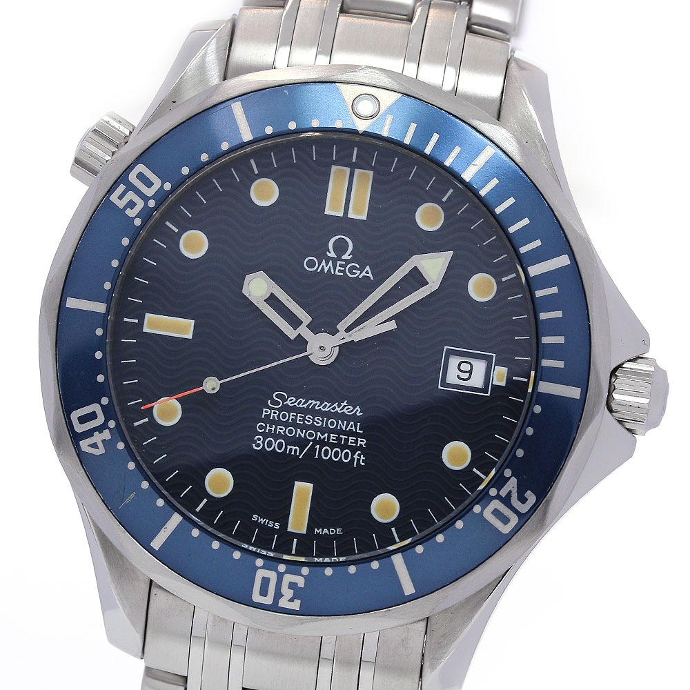 オメガ OMEGA 2531.80 シーマスター300 デイト 自動巻き メンズ 保証書付き_842962【中古】