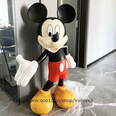 大きいミッキーマウス フィギュア 置物 ディズニー☆ミッキー アートフィギュア(60cm)☆等身大フィギュア