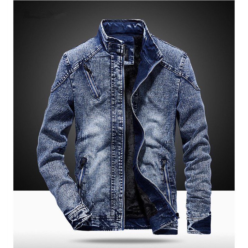 デニムジャケット メンズ　デニムコート Gジャン カジュアル　立て襟　メンズアウター バイクジャケッ 5,333円