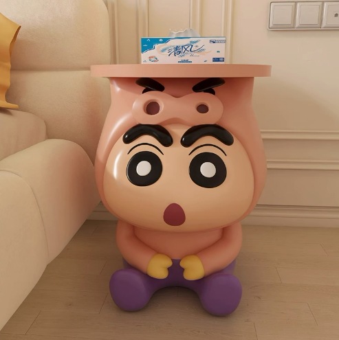 2024新型クレヨンしんちゃんリビングソファ家庭用寝室部屋子供用ベッドサイドキャビネット置物棚床置き置物